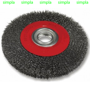 Щётка металлическая дисковая с отверстием d 150 мм, из витой проволоки