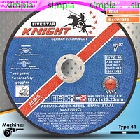 Круг отрезной по металлу KNIGHT 230*22.23