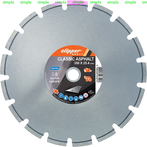 Диск алмазный Norton CLIPPER CLASSIC ASPHALT 350х25.4