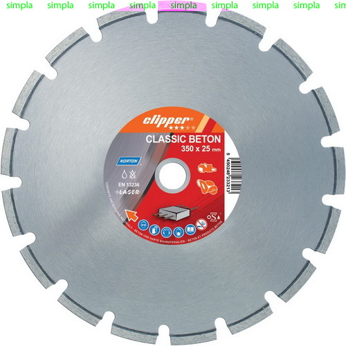 Диск алмазный Norton CLIPPER CLASSIC BETON 350х25.4