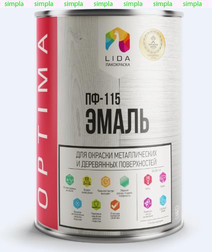 Эмаль ПФ-115 OPTIMA LIDA зеленая