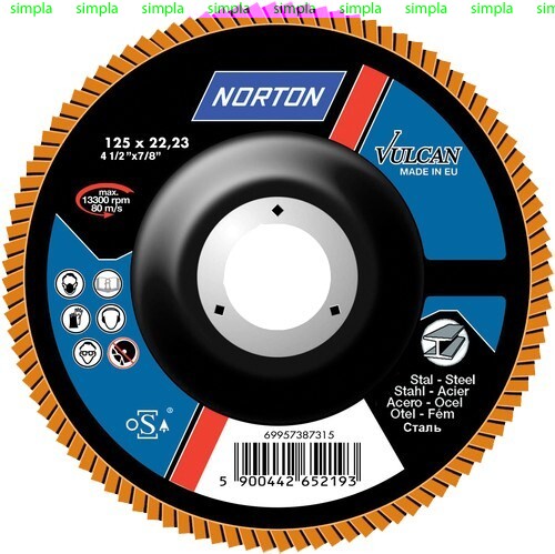 Круг лепестковый Norton VULCAN R265, 125*22