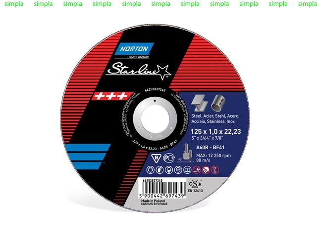 Зачистной круг NORTON STARLINE T27, 230*22,23