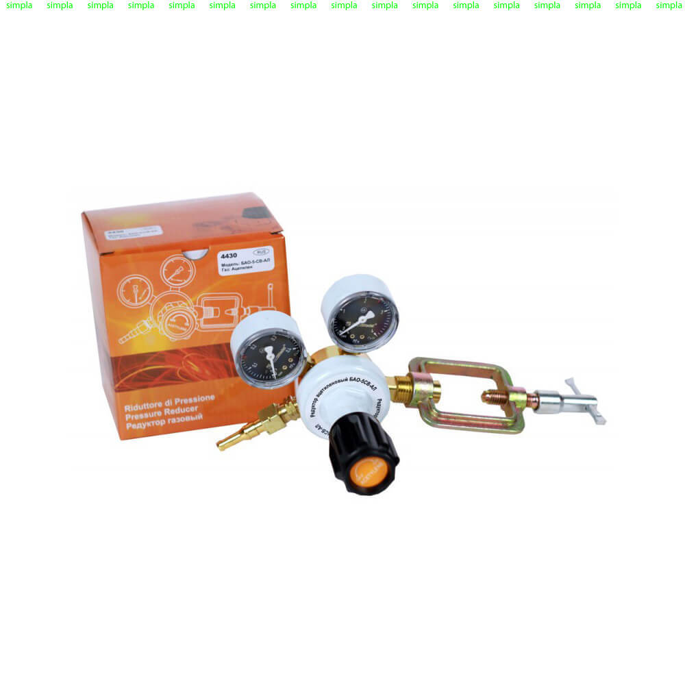 Манометр для редуктора БАО-5-СВ-АЛ (ацетиленовый) ВД