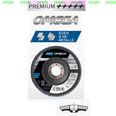 Круг лепестковый NORTON OMEGA EU 125 x 22