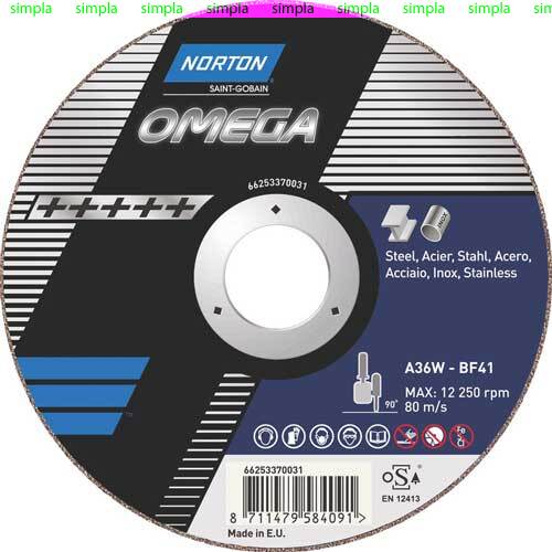Круг зачистной  Norton Omega Uni 125*22,23