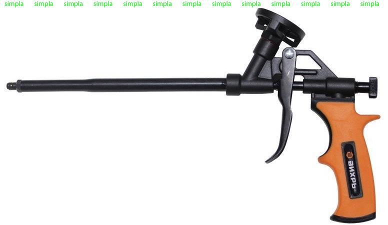 Пистолет для монтажной пены Вихрь, тефлоновый